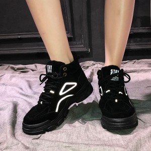 Giày boots nữ có phản quang 10469