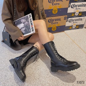 Giày boots Martin cổ cao nữ 11073