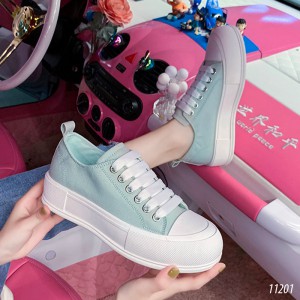 Giày vải bata đế cao nữ 11201