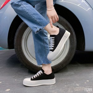 Giày vải bata đế cao nữ 11203