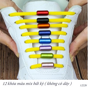 Bộ 12 khóa tròn kim loại ( không dây) tiện lợi phù hợp Nam Nữ trẻ em 12226