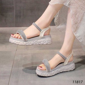 Dép sandal quai ngang đính hạt đá cao cấp Quảng Châu 11817