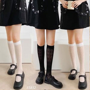 Tất ống cao tất bắp chân tất dài tới đầu gối đồng phục jk tất nữ Hàn Quốc 4 mùa 11832