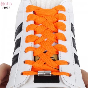 Dây giày bản dẹt + khóa kim loại tiện lợi không cần buộc dây 11971