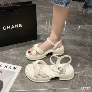 Dép sandal đế cao nữ 12127
