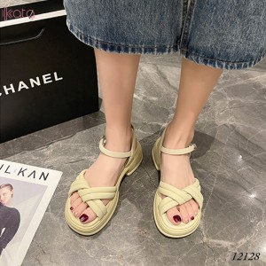 Dép sandal đế cao nữ 12128