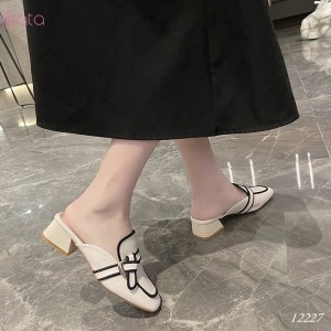 Giày cao gót Muller ,giày sục hở gót nữ 12227