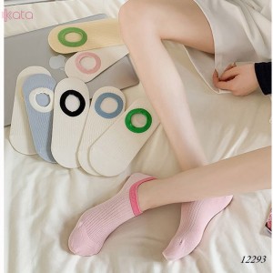 Tất vớ thuyền mùa hè,tất cotton mỏng chống trượt thấm hút mồ hôi 12293