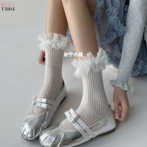 Tất cotton ren lolita chất lượng tốt,vớ JK phong cách Nhật Bản nữ 13004