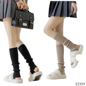 Ống tất giữ ấm thu đông(loại tốt vải Hàn),tất dệt kim phong cách Nhật Bản 12319