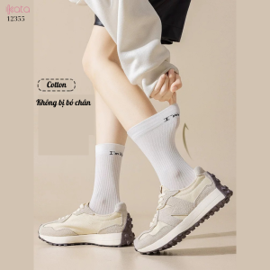 Tất bắp chân, tất 100% cotton nguyên chất  12355
