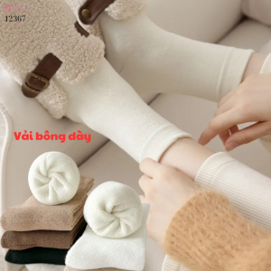 Tất dày thu đông,tất trơn giữa bắp chân 12367