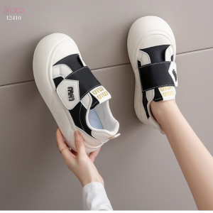 Giày thể thao khóa dán,giày tăng chiều cao phong cách Hàn Quốc 12410
