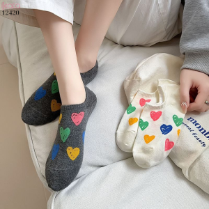 Tất thuyền,không rớt gót,tất mỏng mùa hè nữ chống trơn trượt 12420