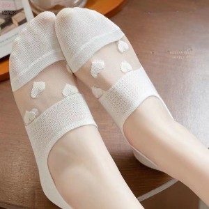 Tất thuyền mỏng mùa hè,tất nữ ren trắng 12528