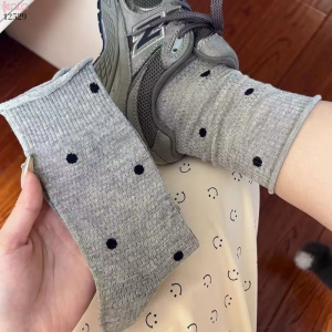 Tất chấm bi mỏng mùa hè,tất giữa bắp chân thoáng khí 12529