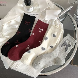 Tất nữ thu đông cao cấp,tất bông cottton không đường may 12695