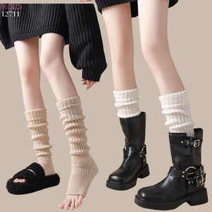 Ống tất giữ ấm thu đông,tất dệt kim đi bốt chống trượt,chống masat 12711