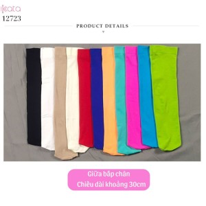 Tất nhung nhiều màu,tất JK qua gối,bắp chân,giữa bắp chân,tất đồng phục học sinh 12725