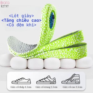Lót giày tăng chiều cao,đệm khí tăng cường,giảm xóc đàn hồi cao,lót đệm bốt martin Nam Nữ  12737