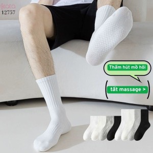 Tất vớ Nam thể thao chống trượt,tất cotton thoáng khi mùa hè thấm hút mồ hôi 12757