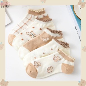 Tất thuyền vô hình bông mềm mịn,vớ nữ mùa hè thoáng khí thấm mồ hôi 12788