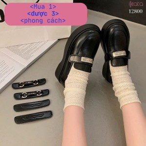Giày lười tăng chiều cao, phong cách vintage,kiểu dáng thường ngày dễ phối đồ 12800