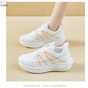 Giày thể thao vải dệt nữ,giày thể dục thoáng khí,giày chạy sinh viên phong cách Hàn Quốc 12802