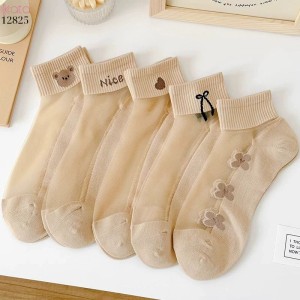 Tất thuyền mỏng mùa hè,vớ lụa trong thoáng khí nữ 12825