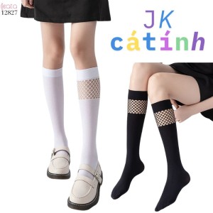 Tất bắp chân JK,tất nữ nhung lưới cá tính 12827