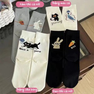 Tất hoạt hình phong cách Hàn Quốc ,vớ nữ giữa bắp chân 12843