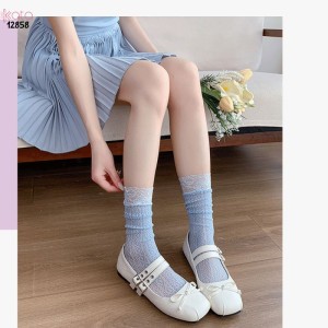 Tất ren lolita girly,vớ bắp chân mỏng mùa hè phong cách Nhật Bản nữ 12858