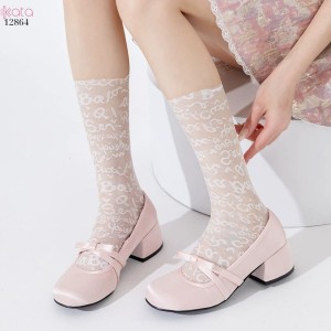 Tất ren mỏng lưới Mary Jane mùa hè,vớ cao cấp giữa bắp chân 12864