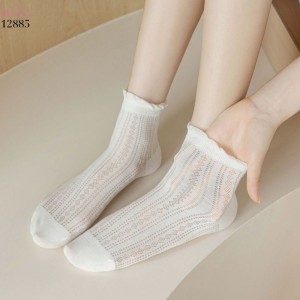 Tất bông mềm mịn vải chất lượng cao,vớ lưới viền nấm mỏng mát mùa hè 12885