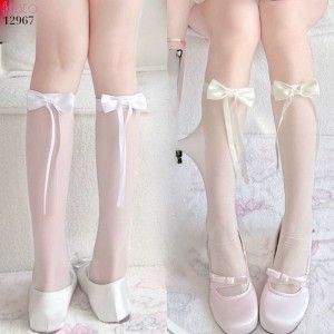 Tất bắp chân siêu mỏng mùa hè,vớ ruy băng lolita 12967