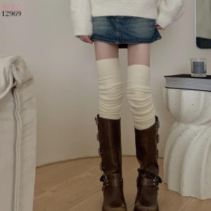 Tất bông đày thu đông,vớ đùi dài đi giày trượt tuyết,giày bốt 12969