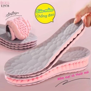 Lót giày massage thể thao đứng lâu mỏi,đàn hồi mềm dẻo thoáng khí và thấm hút mồ hôi 12978
