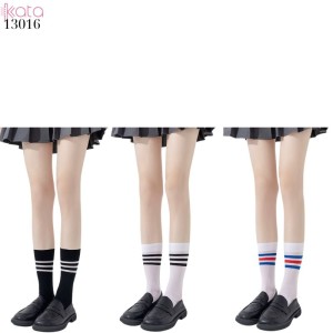 Tất giữa bắp chân nhung co giãn vải chất lượng tốt thấm hút mồ hôi,tất nhung JK phong cách học sinh, sinh viên 13016