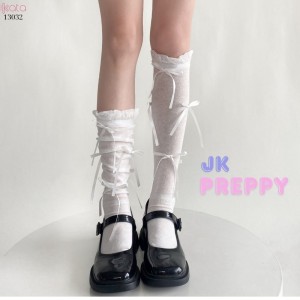 Tất nơ bắp chân mùa xuân thu phong cách preppy JK 13032