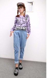 Quần jeen thụng màu sáng  4131