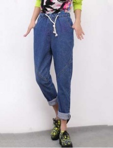 Quần jeen thụng màu đậm 4132