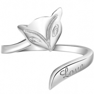 Nhẫn mặt cáo mạ bạc