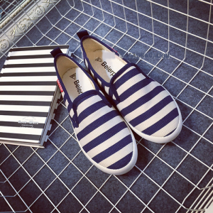Giày lười kẻ ngang 6883