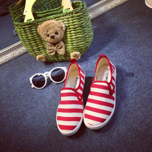 Giày lười kẻ ngang 6884