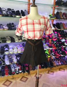 Áo kẻ caro kẻ đỏ 7683