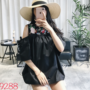 Áo thô thêu hoa 9288