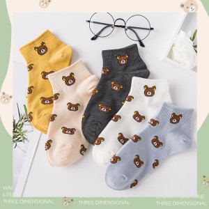 Tất ống ngắn bông mềm mịn,vớ nữ mùa hè thoáng khí thấm mồ hôi 12783