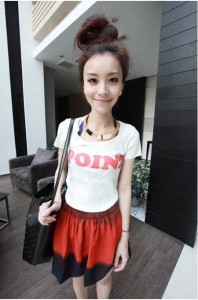 T-shirt ngắn tay màu trắng