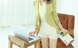 Áo khoác thanh lịch màu xanh