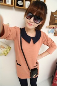 Đầm suôn búp bê dễ thương màu hồng